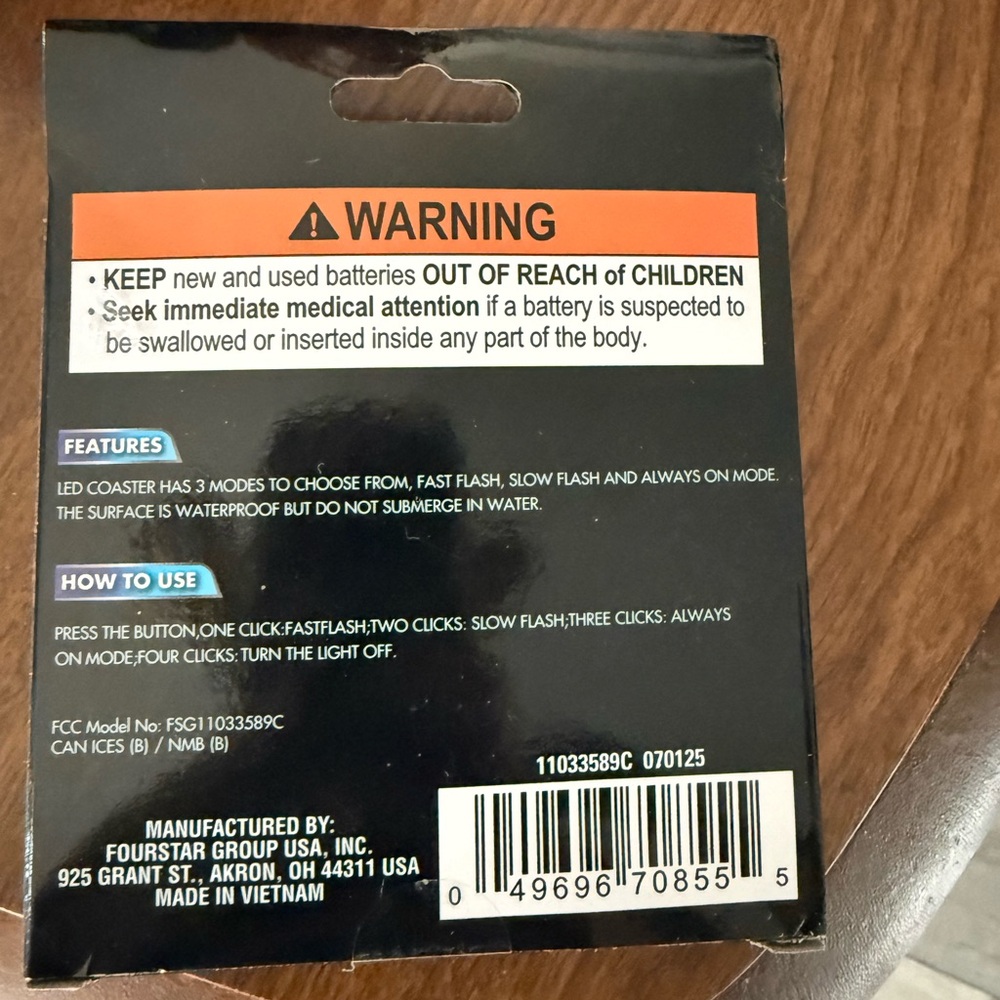 LED Color Changing Coaster - Picture 2 of 3